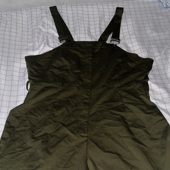 Dark Green Romper - Picture 1 of 3